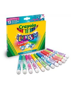 CRAYOLA - Lavabilissimi12 Pennarelli Punta Maxi Colori Tropicali Ultra Lavabili