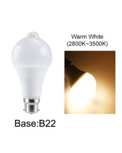 85-265V E27 PIR lampada con sensore di movimento 12W 15W 18W lampadina a LED con sensore di movimento B22 rilevatore di movimento a radiazioni a infrarossi luce di sicurezza