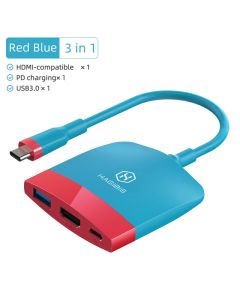 Haigbis Switch Dock TV per Dock per Nintendo Switch Docking Station portatile da USB C a 4K HDMI USB 3.0 PD ricarica per NS Macbook Pro