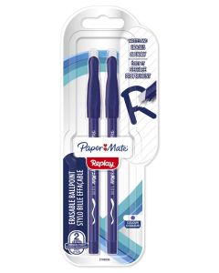 PAPERMATE REPLAY BLISTER 2 PENNE CANCELLABILI COLORE BLU