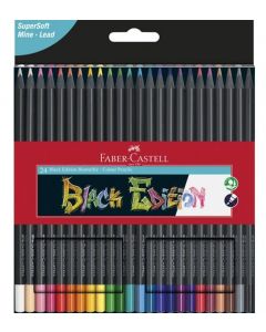 FABER-CASTELL - Matite Colorate Black Edition ast. 24x
