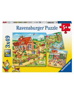 Puzzle 3x49 pz Vacanze in campagna