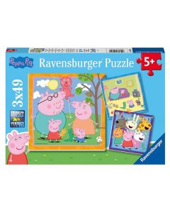 Puzzle 3x49 pz Peppa Pig