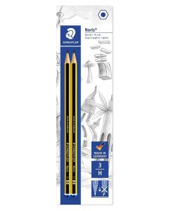 BLISTER Noris 2 matite in grafite H blist. Gradazione H (-3)