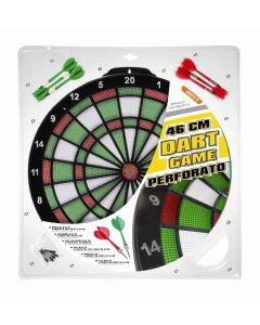 BERSAGLIO PERFORATO diam cm 46, con 6 freccette bivalva