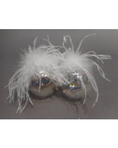 TABOR - SET 4 SFERE IRIDE PIUME.D10CM