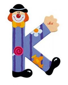 TRUDY - Lettera K Clown (10 cm)
