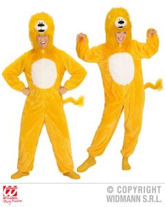 WIDMANN - PLUSH YELLOW LION (HOODED JUMPSUIT WITH MASK)