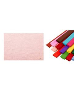 CARTOTECNICA-ROSSI - Rotolo di carta crespata 60gr colore Rosa Salmone - confezione da 10 pezzi