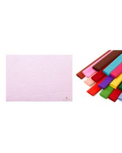 CARTOTECNICA-ROSSI - Rotolo di carta crespata 60gr colore Rosa Baby - confezione da 10 pezzi