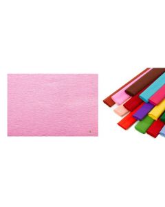 CARTOTECNICA-ROSSI - Rotolo di carta crespata 60gr colore Rosa - confezione da 10 pezzi