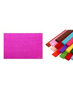 CARTOTECNICA-ROSSI - Rotolo di carta crespata 60gr colore Rosa Ciclamino - confezione da 10 pezzi