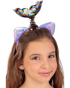 CARNIVAL-TOYS - Cerchietto sirena multicolor/argento c/paillettes reversibili su cartoncino