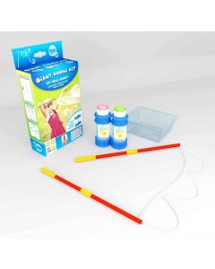 DULCOP - Kit per fare Bolle di sapone giganti con bacchette, vaschetta e 2 flaconi da 60ml