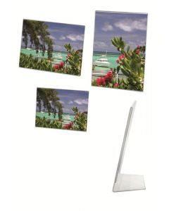 LEBEZ - Cornice foto in acrilico trasparente verticale - misura 18x24cm