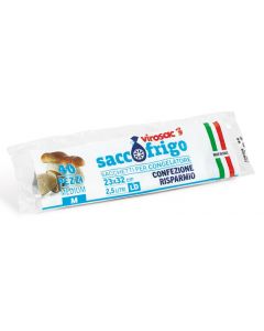 VIROSAC - SACCO FRIGO - 23x32 cm - 2 lt - 40 pz - neutro - LDPE - RISPARMIO NORMALE