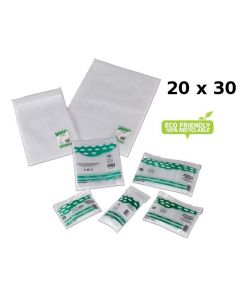 BALMAR2000 - 25 sacchetti multiuso in polietilene 100% riciclabili 20x30cm idoneo per alimenti con chiusura ZIP