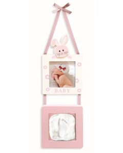 FACE-UP - BabyImpronta PORTAFOTO CON IMPRONTA APPENDERE ROSA BABYMPRONTA