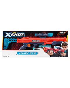 ZURU - X-Shot Excel fucile di precisione Hawk Eye con 16 dardi