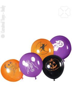 CARNIVAL TOYS - IT 8 palloncini Halloween diam. cm. 30 ca. in busta c/cav.