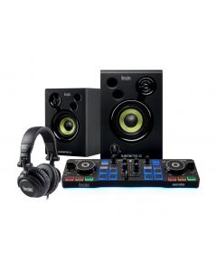 HERCULES DJ STARTER KIT BUNDLE PER DJ CON CONTROLLER MONITOR E CUFFIE