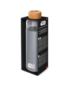 STOR - Bottiglia in vetro con cover in silicone Star Wars 585ml