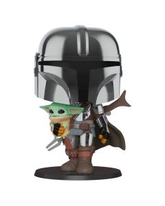 FUNKO - figura POP Star Wars Mandalorian con Yoda Child 25 cm
