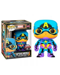 FUNKO - figura POP Marvel Black Light Captain America