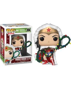 FUNKO - figura POP DC Holiday Wonder Woman con fiocco luci