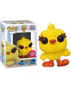 FUNKO - Personaggio POP Disney Toy Story 4 Ducky Flocked Exclusive