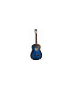 CG30018BLS CHITARRA CLASSICA RIDOTTA 1/8 TOP FONDO E FASCE IN TIGLIO/TASTIERA E PONTE IN ACERO/MANICO IN CATALPA/MECCANICHE NICHELATE/FINITURA LUCIDA/COLORE BLU SUNBURST
