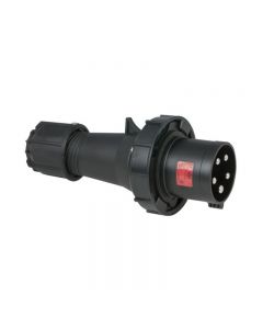 PCE-Y035-6XS SPINA CEE-17 63A 5P (3P+N+T) 400V IP467 5 POLI MASCHIO NERA MIDNIGHT SERIE BLACK PLUG