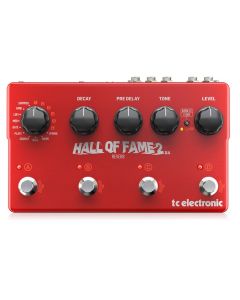 TC ELECTRONIC HALL OF FAME 2 X4 RIVERBERO A PEDALE PER CHITARRA TRUE BYPASS TECNOLOGIA MASH + 6 SLOT TONEPRINT MIDI - USB